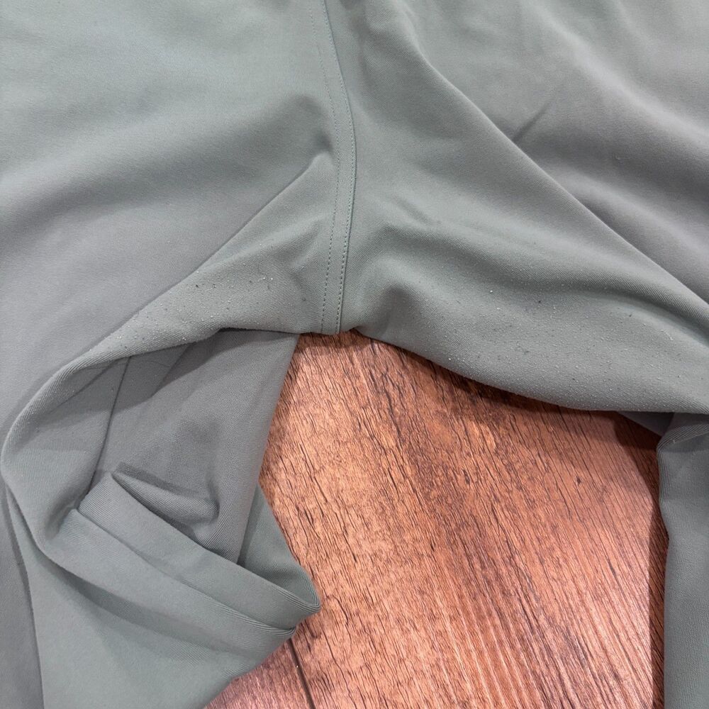 Athleta Women's L Soft Venice High Rise Wide Leg Sage Green Zip Pockets READ - Picture 5 of 11